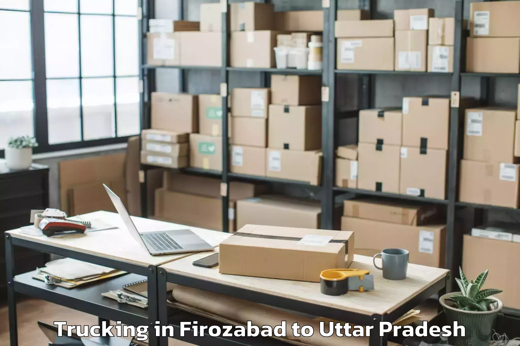 Top Firozabad to Milak Trucking Available